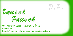 daniel pausch business card